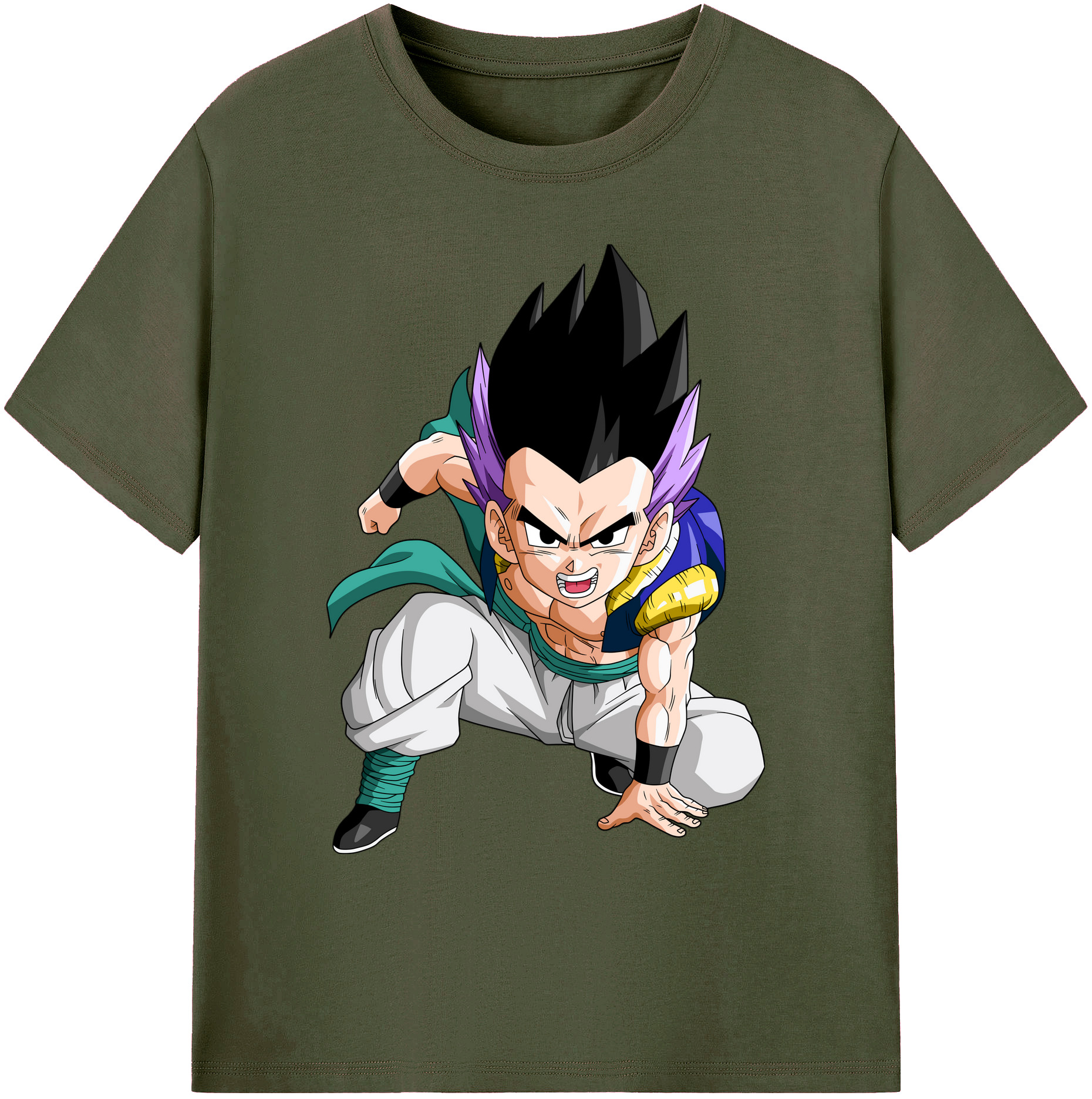 （画像用） ドラゴンボール 孫 悟飯（そんごはん）DRAGON BALL Son Gohan 綿100％ メンズ半袖Tシャツ｜肌触りやわらか＆通気性